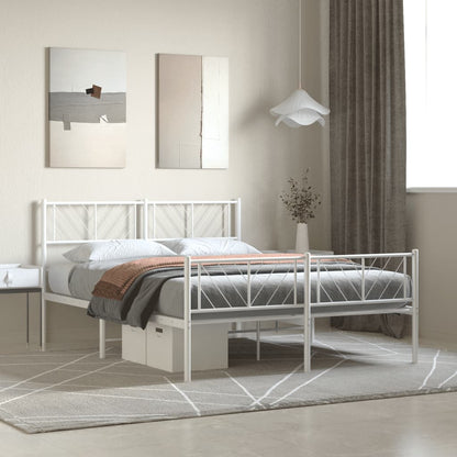 Bedframe Met Hoofd- En Voeteneinde Metaal