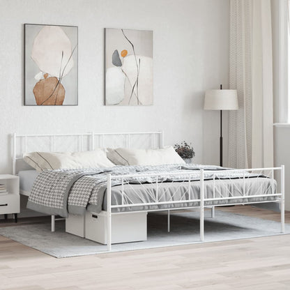 Bedframe Met Hoofd- En Voeteneinde Metaal