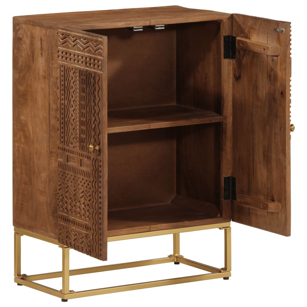 Dressoir Massief Mangohout En Ijzer