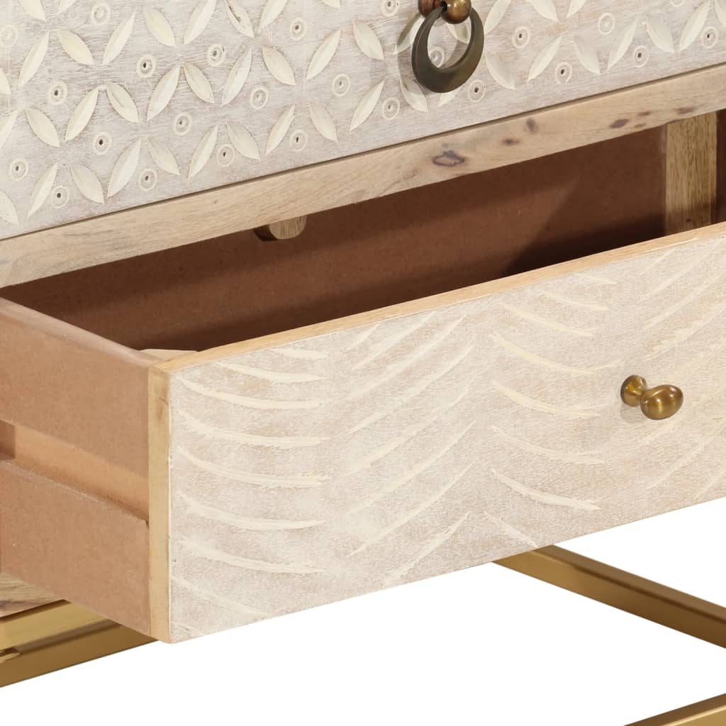 Ladekastje Massief Mangohout En Ijzer