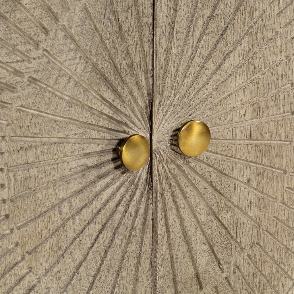 Dressoir Massief Mangohout En Ijzer