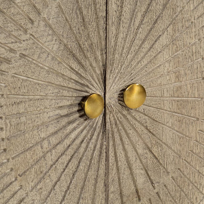 Dressoir Massief Mangohout En Ijzer