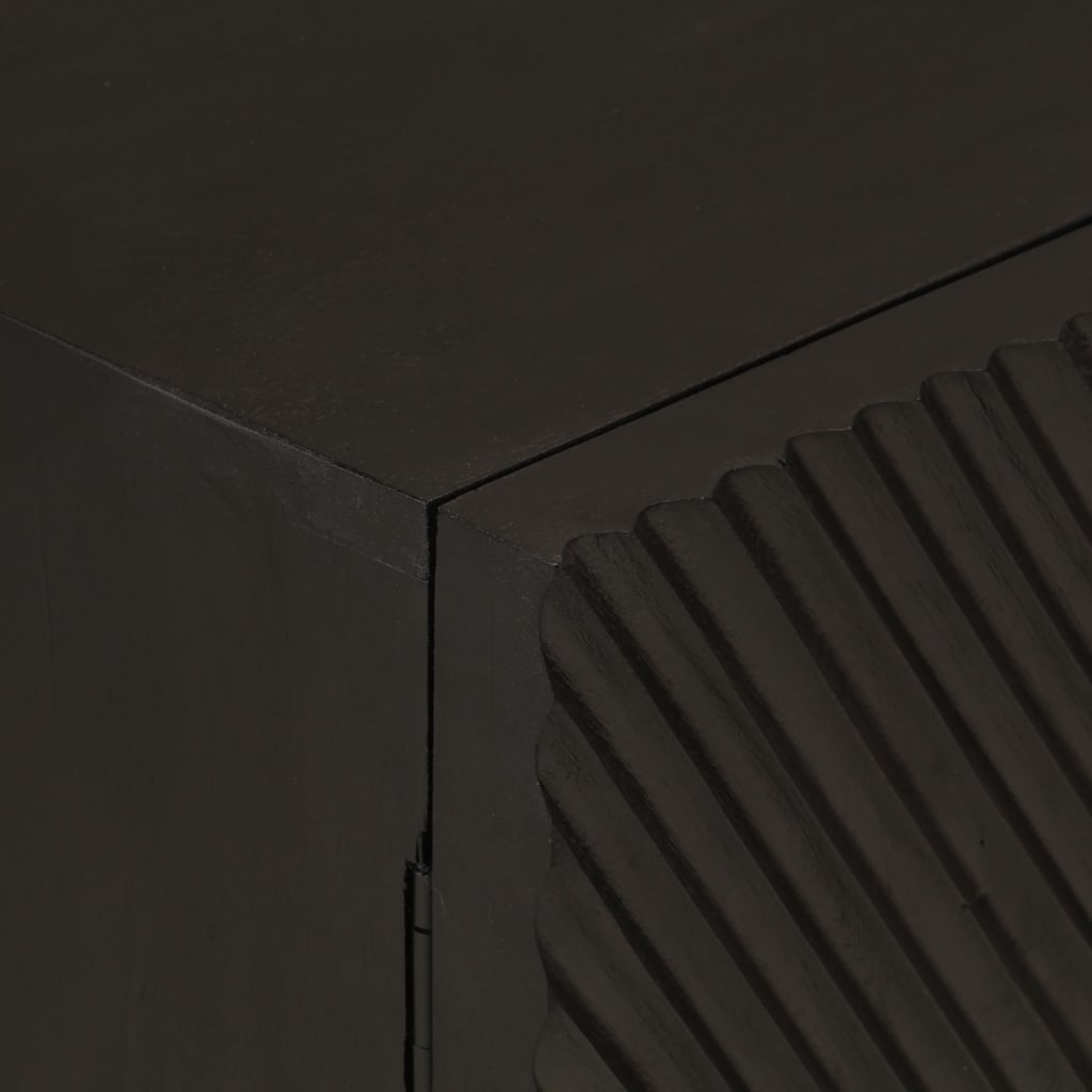 Dressoir Massief Mangohout En Ijzer Zwart