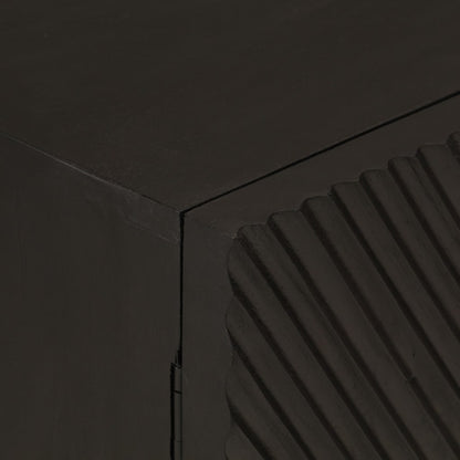 Dressoir Massief Mangohout En Ijzer Zwart