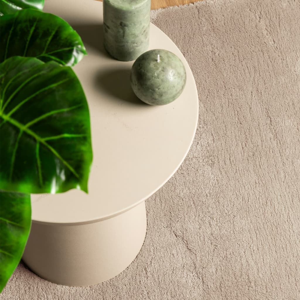 Vloerkleed Huarte Laagpolig Zacht Wasbaar Kleurig Zand