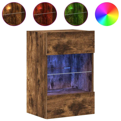 Wandkasten Met Led-Verlichting Voor Tv 40X30X60,5 Cm Kleurig