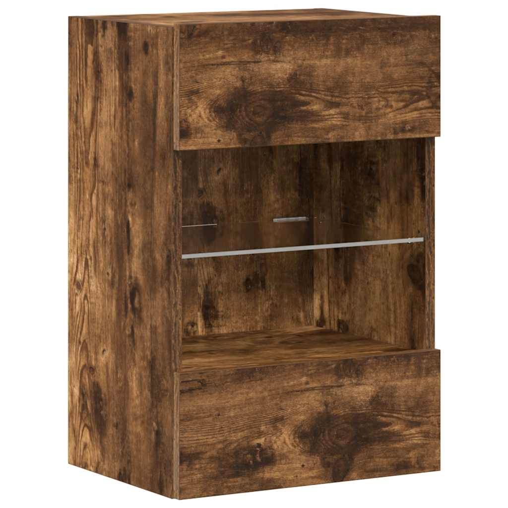 Wandkasten Met Led-Verlichting Voor Tv 40X30X60,5 Cm Kleurig