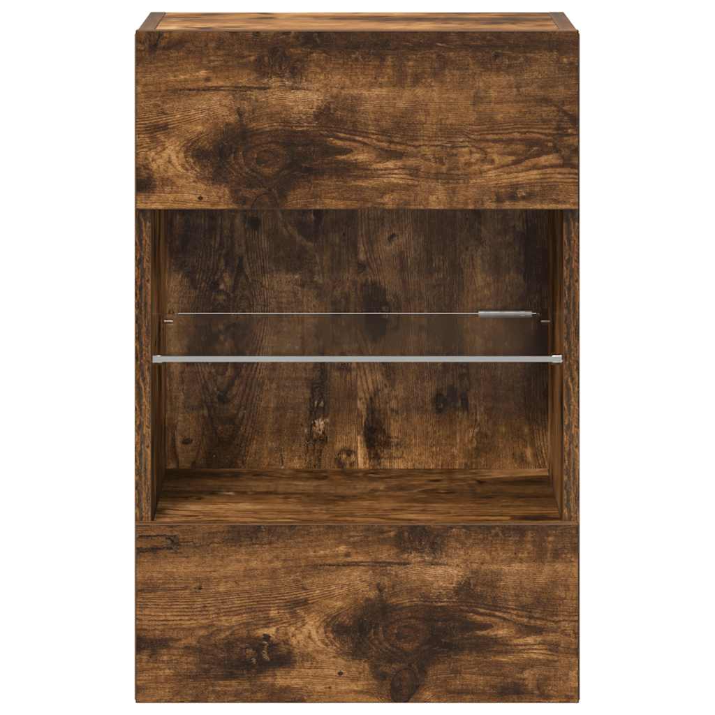 Wandkasten Met Led-Verlichting Voor Tv 40X30X60,5 Cm Kleurig