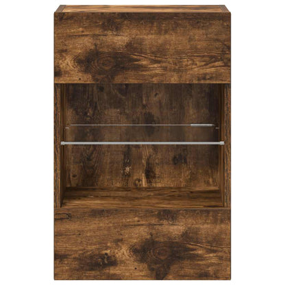 Wandkasten Met Led-Verlichting Voor Tv 40X30X60,5 Cm Kleurig