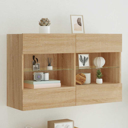 Wandkasten Met Led-Verlichting Voor Tv 40X30X60,5 Cm Kleurig