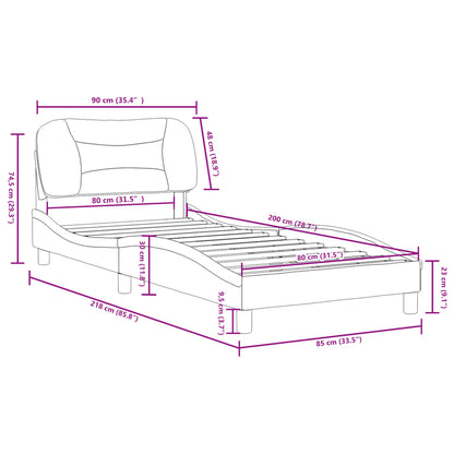 Bedframe Zonder Matras &quot;Hvar&quot; Stof