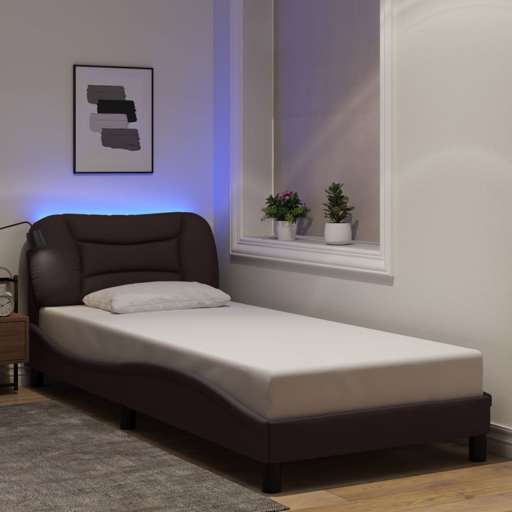 Bedframe Met Led Zonder Matras &quot;Hvar&quot; Stof