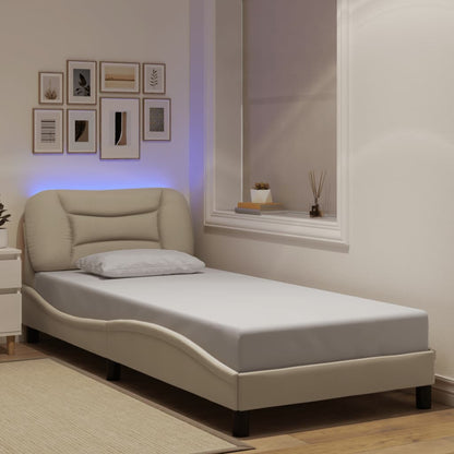 Bedframe Met Led Zonder Matras &quot;Hvar&quot; Stof