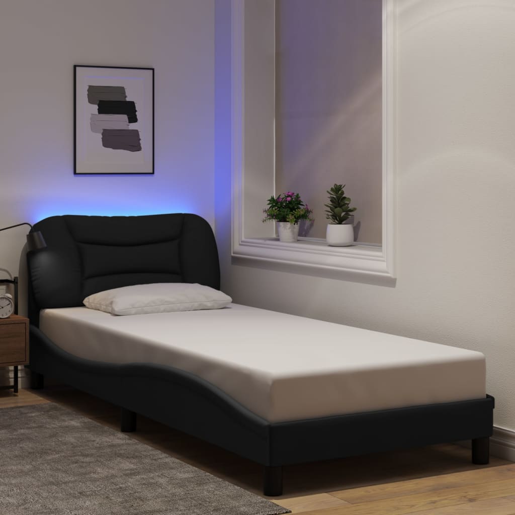 Bedframe Met Led Zonder Matras &quot;Hvar&quot; Stof
