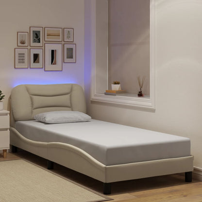 Bedframe Met Led Zonder Matras &quot;Hvar&quot; Stof