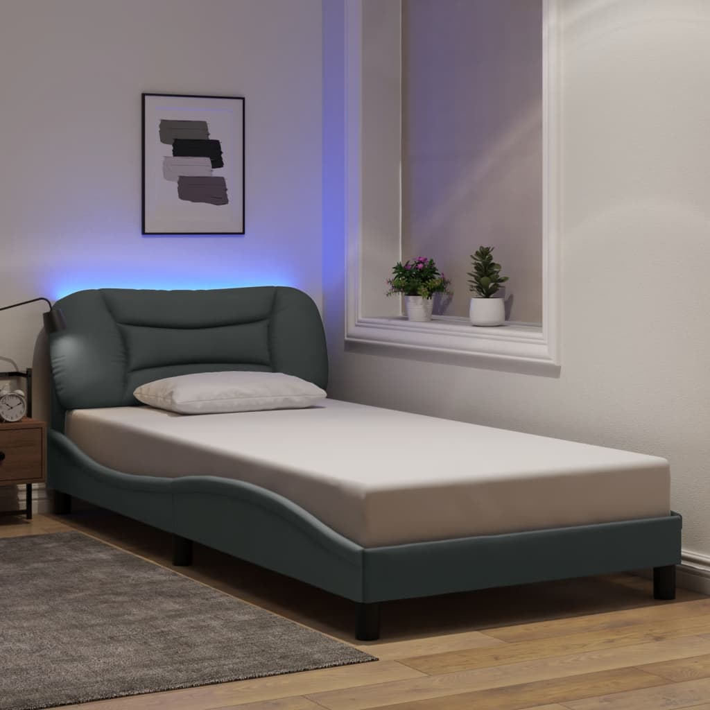Bedframe Met Led Zonder Matras &quot;Hvar&quot; Stof