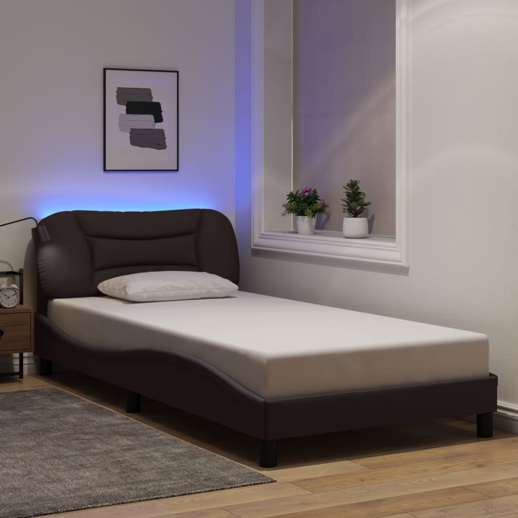 Bedframe Met Led Zonder Matras &quot;Hvar&quot; Stof