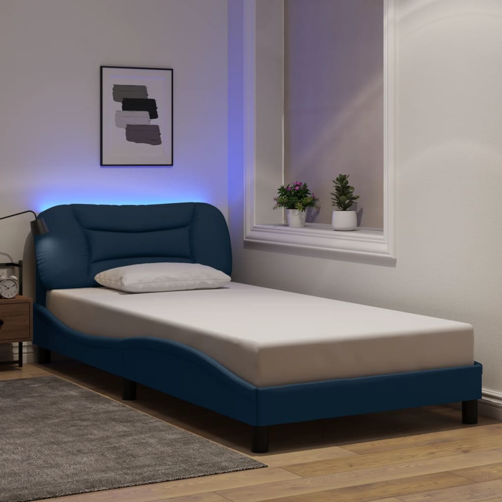Bedframe Met Led Zonder Matras &quot;Hvar&quot; Stof