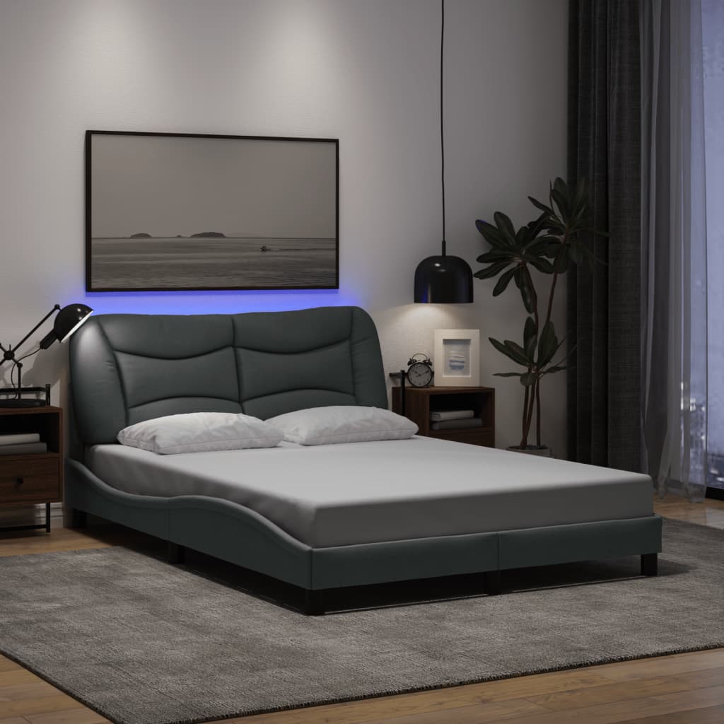 Bedframe Met Led Zonder Matras &quot;Hvar&quot; Stof