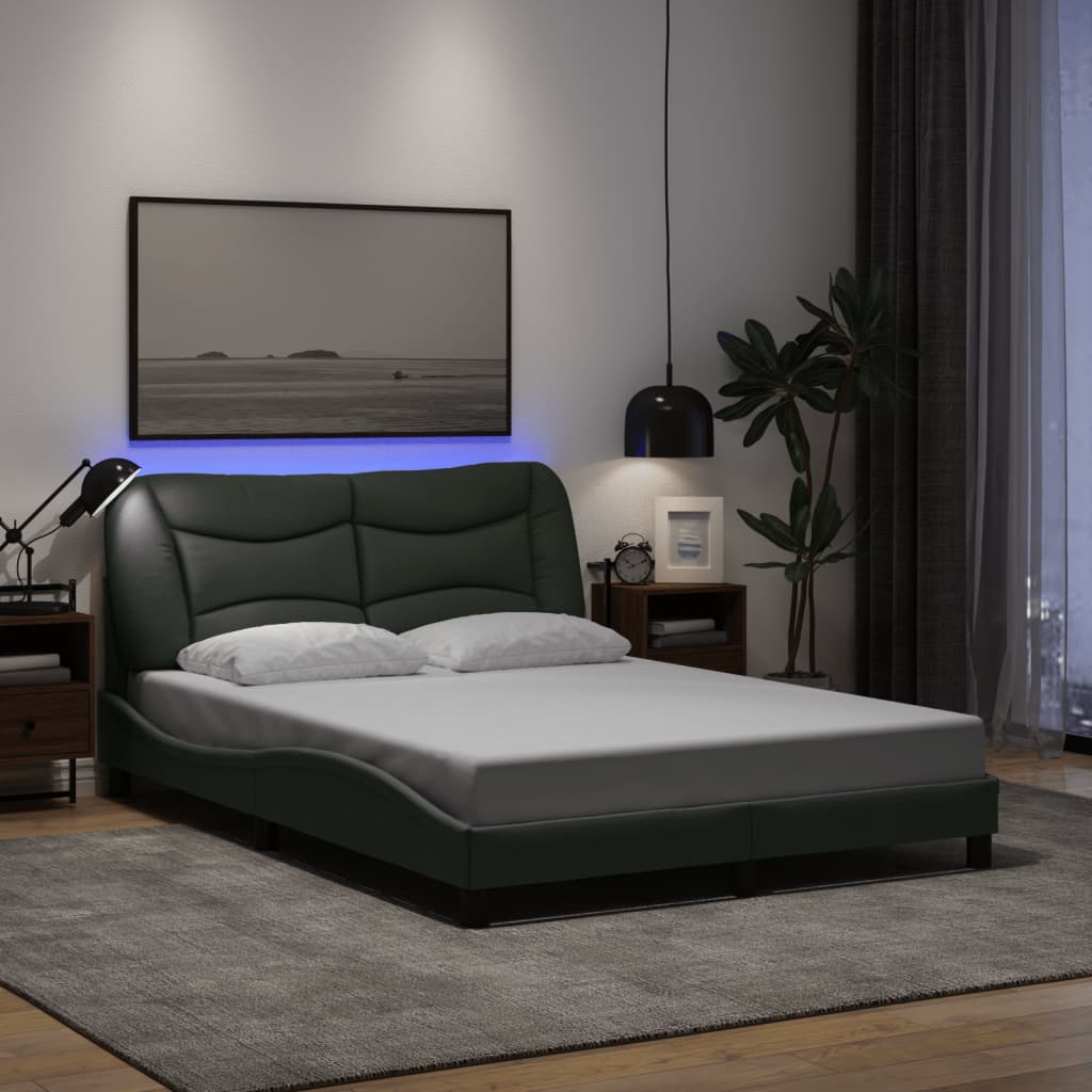 Bedframe Met Led Zonder Matras &quot;Hvar&quot; Stof