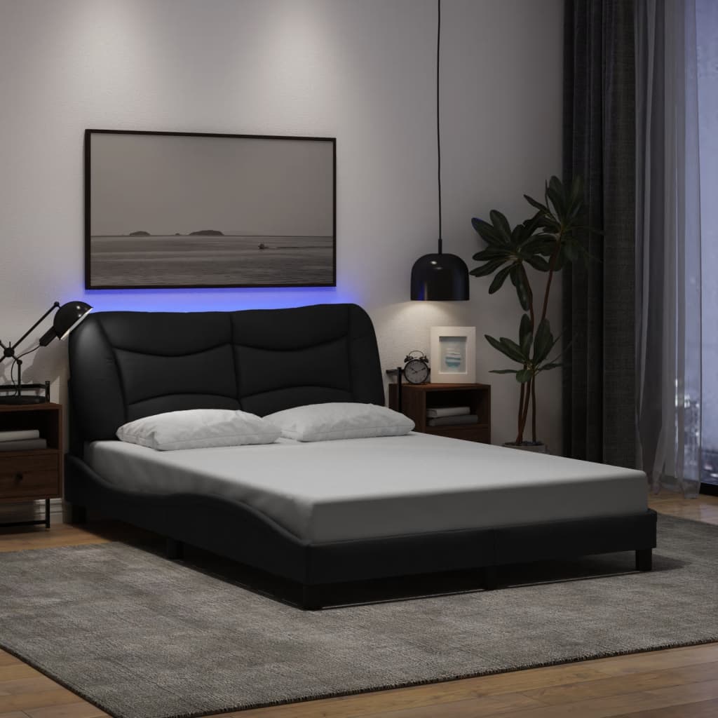 Bedframe Met Led Zonder Matras &quot;Hvar&quot; Stof