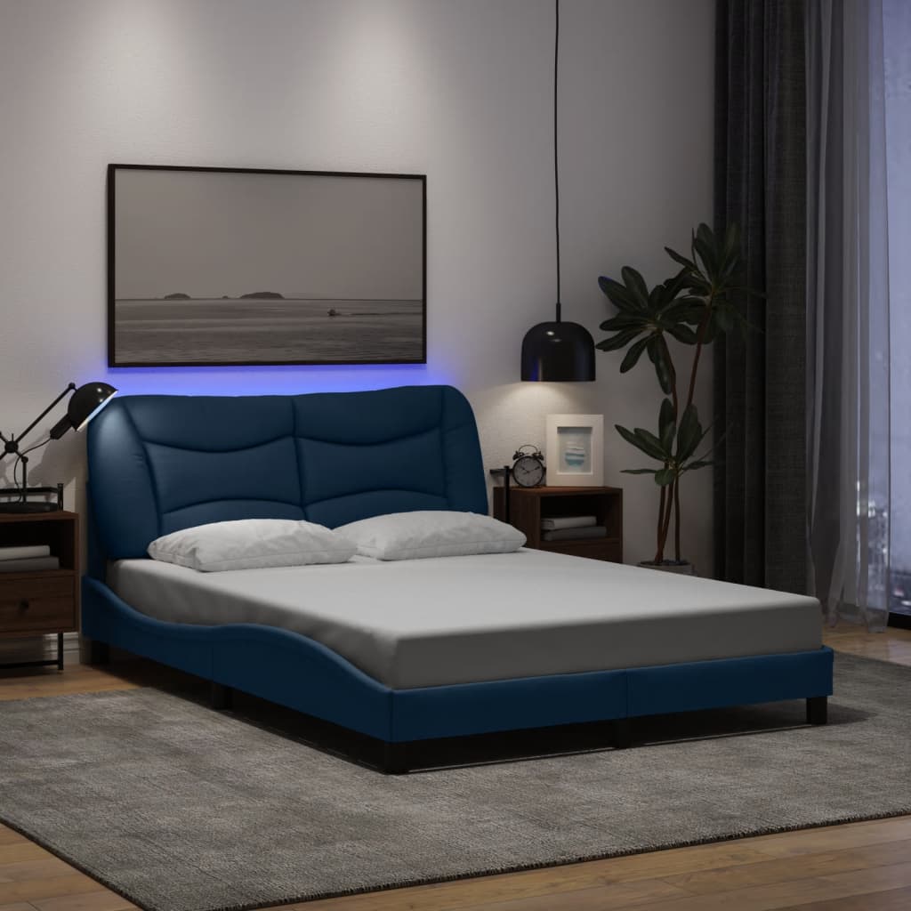 Bedframe Met Led Zonder Matras &quot;Hvar&quot; Stof