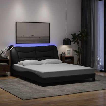 Bedframe Met Led Zonder Matras &quot;Hvar&quot; Stof