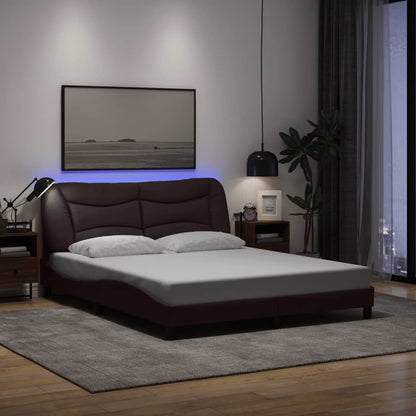 Bedframe Met Led Zonder Matras &quot;Hvar&quot; Stof