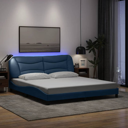 Bedframe Met Led Zonder Matras &quot;Hvar&quot; Stof