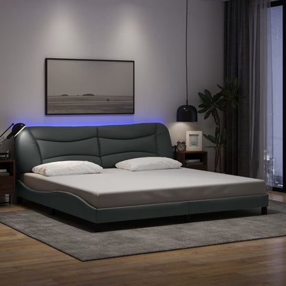 Bedframe Met Led Zonder Matras &quot;Hvar&quot; Stof