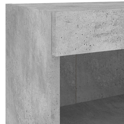 5-Delige Tv-Wandmeubelset Met Led Bewerkt Hout