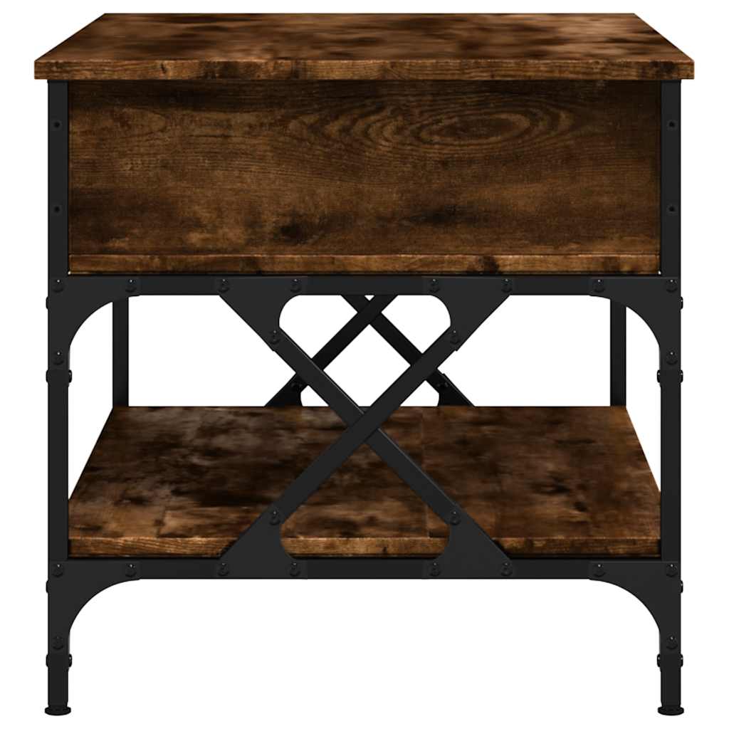 Salontafel 70X50X50 Cm Bewerkt Hout En Metaal