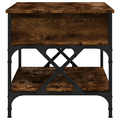 Salontafel 70X50X50 Cm Bewerkt Hout En Metaal