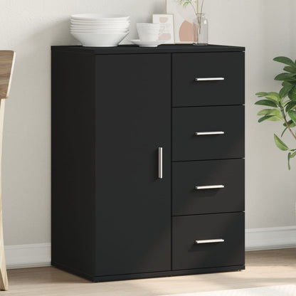 Dressoir 59X39X80 Cm Bewerkt Hout Eikenkleurig