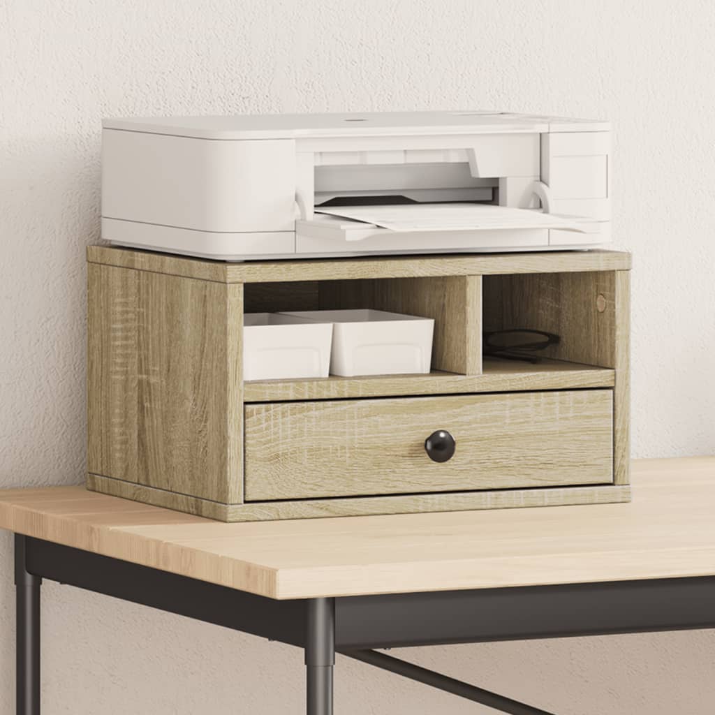 Printerkastje 40X32X22,5 Cm Bewerkt Hout Kleurig