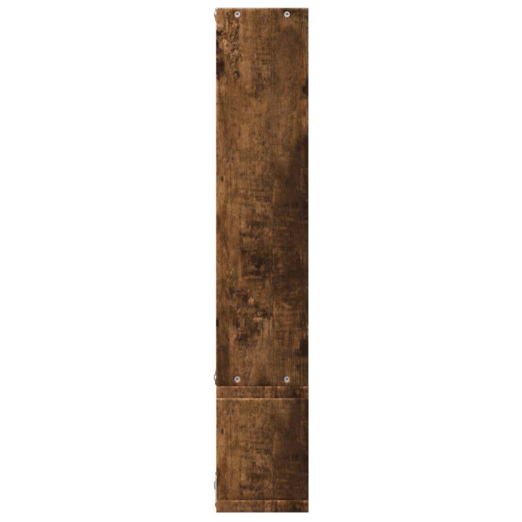 Wandschap 96X12X64 Cm Bewerkt Hout Kleurig
