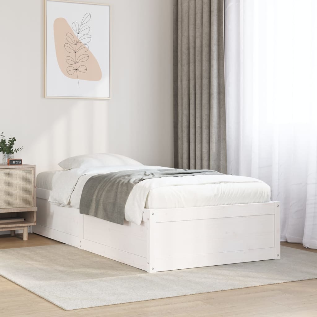 Bedframe Zonder Matras Massief Grenenhout