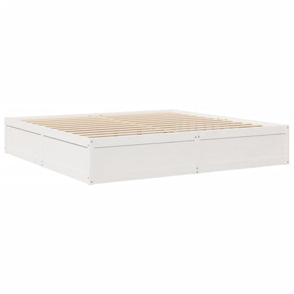 Bed Met Matras Massief Grenenhout