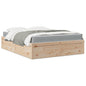 Bed Met Matras Massief Grenenhout