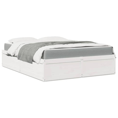 Bed Met Matras Massief Grenenhout