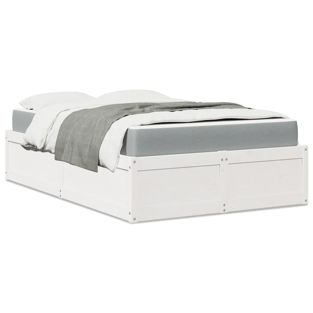 Bed Met Matras Massief Grenenhout