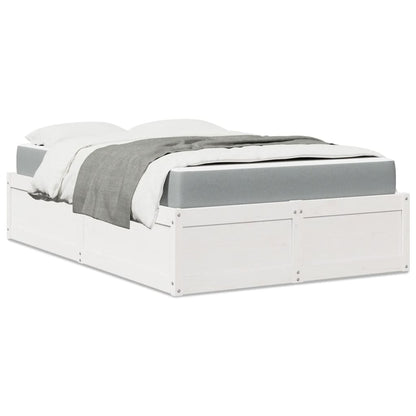 Bed Met Matras Massief Grenenhout