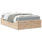 Bed Met Matras Massief Grenenhout
