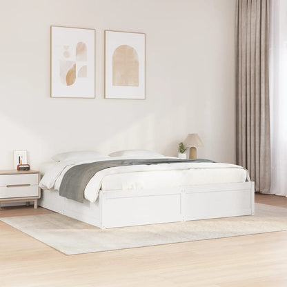 Bedframe Zonder Matras Massief Grenenhout