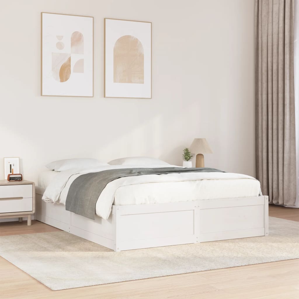 Bedframe Zonder Matras Massief Grenenhout