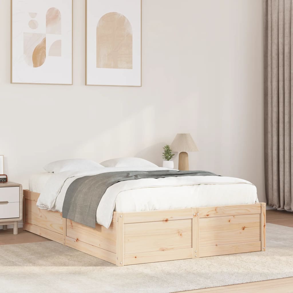 Bedframe Zonder Matras Massief Grenenhout