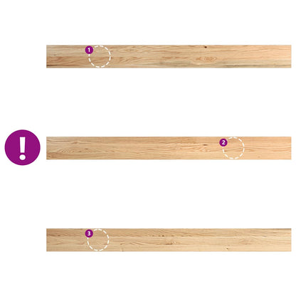 Vensterbanken 2 St Onbehandeld Massief Eikenhout Naturel