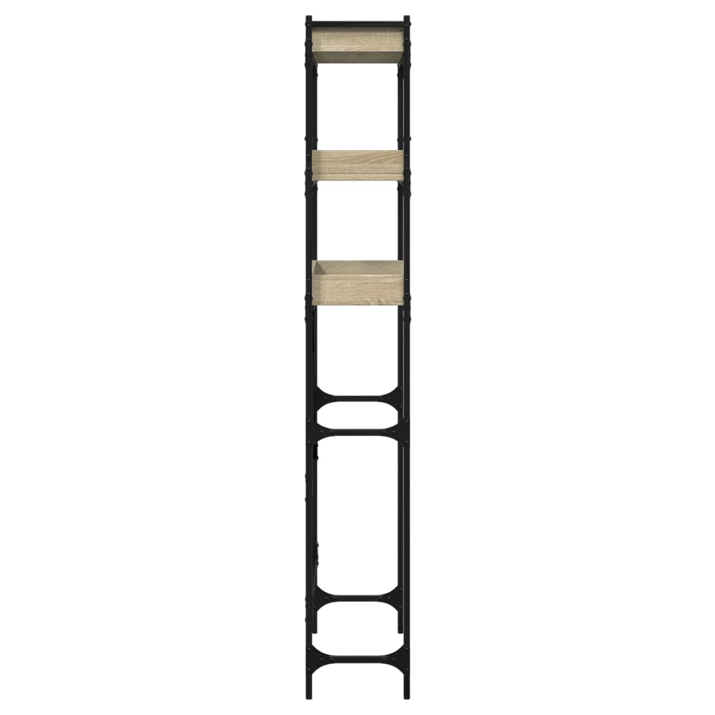 Wasmachinerek 67X25X163 Cm Bewerkt Hout Kleurig