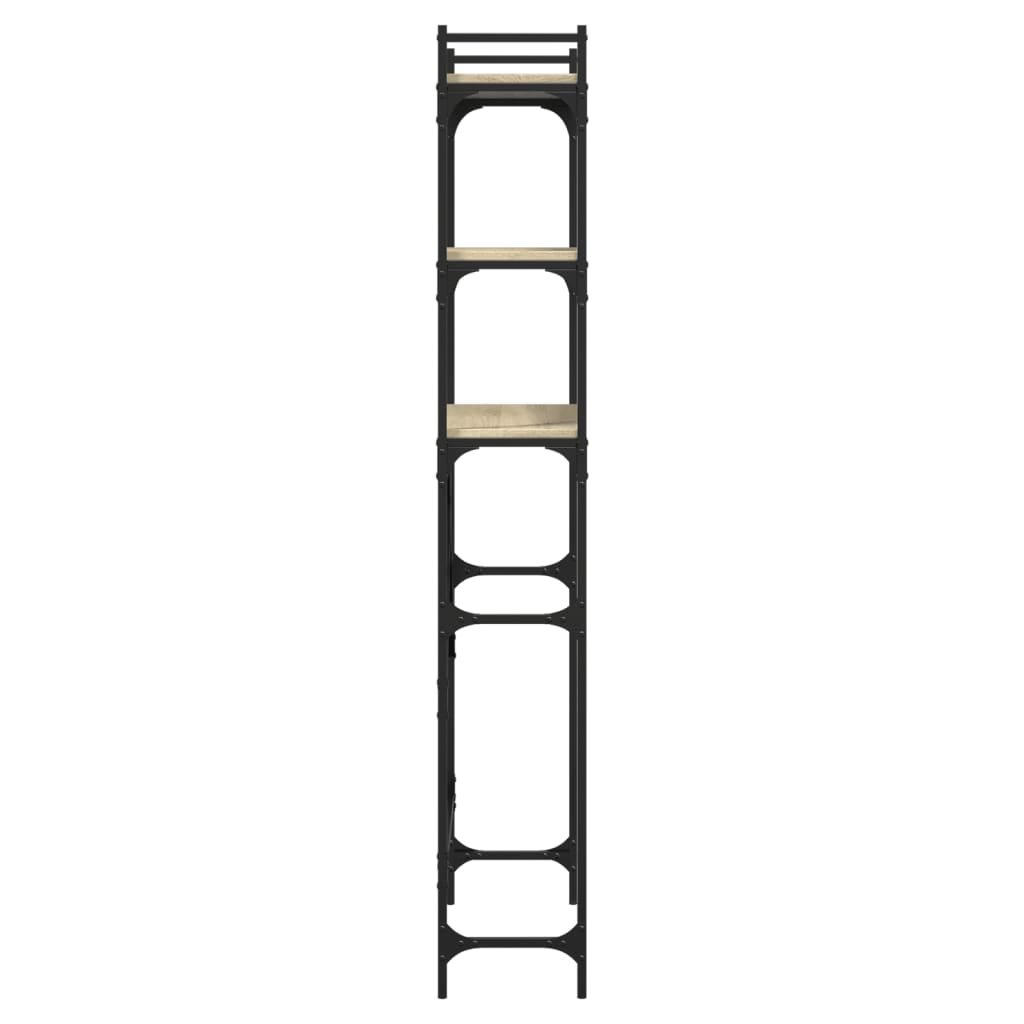 Wasmachinerek 67X25X163 Cm Bewerkt Hout Kleurig