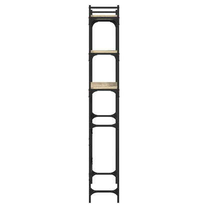 Wasmachinerek 67X25X163 Cm Bewerkt Hout Kleurig